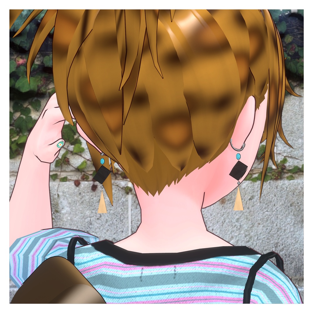 ウッドコンビネーションイヤリング