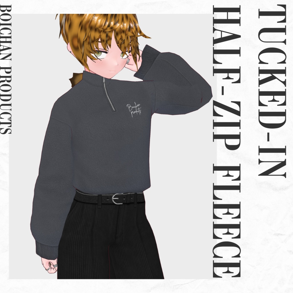 Tucked-in Half-zip Fleece