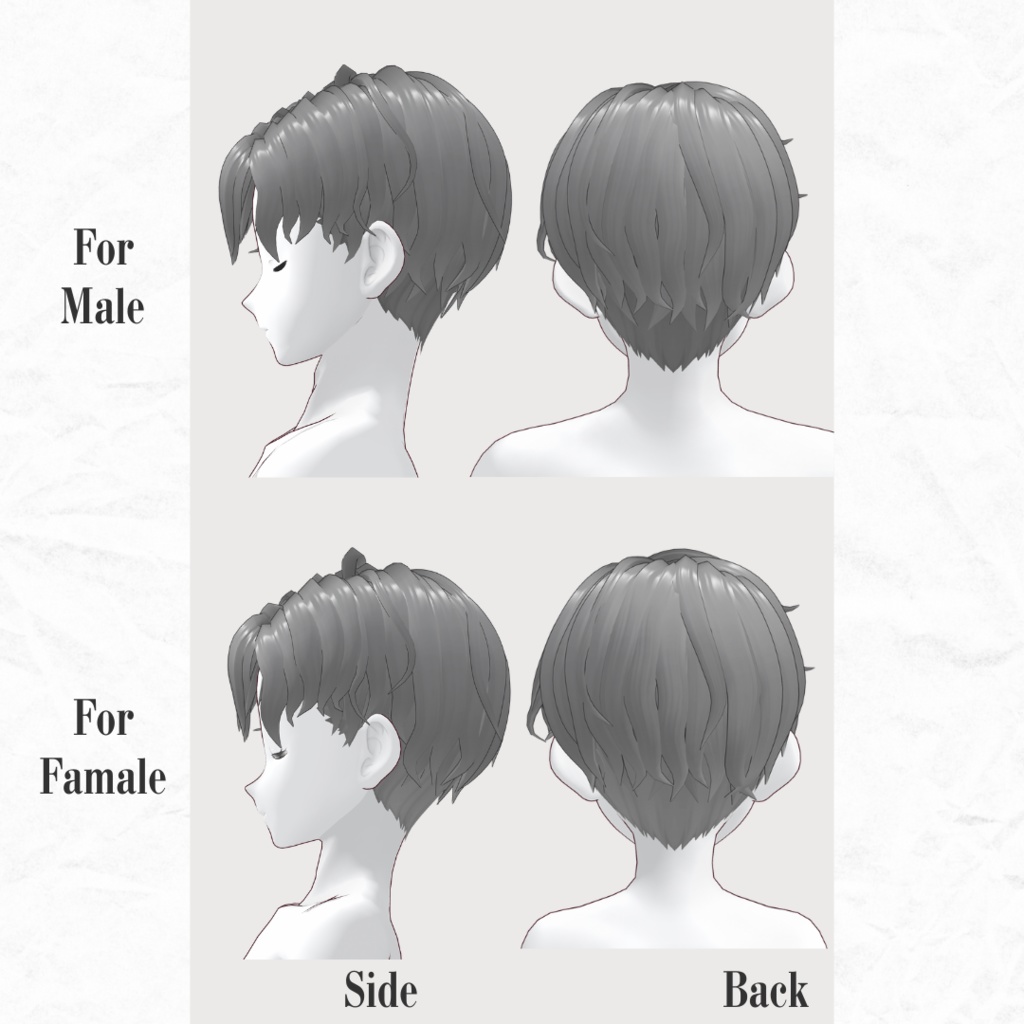 ウェーブヘア / wavy hair