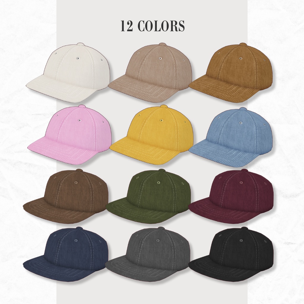 6PANEL CORDUROY CAP