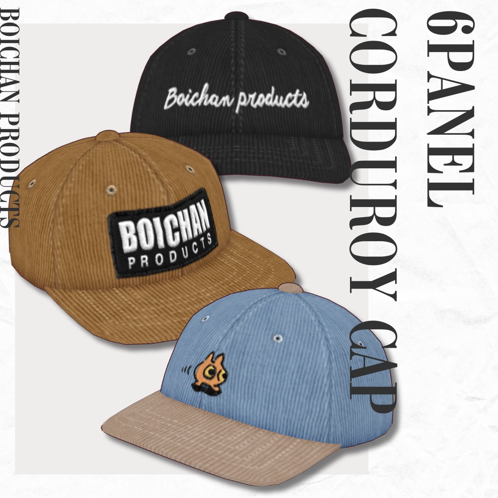 6PANEL CORDUROY CAP