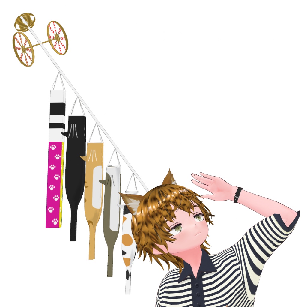 ねこいのぼり / cat-carp streamer