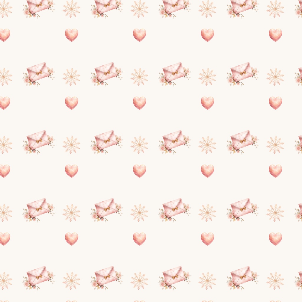 ふんわり冬のティータイム*デジタルペーパー5点セット|ピンク&ラベンダー