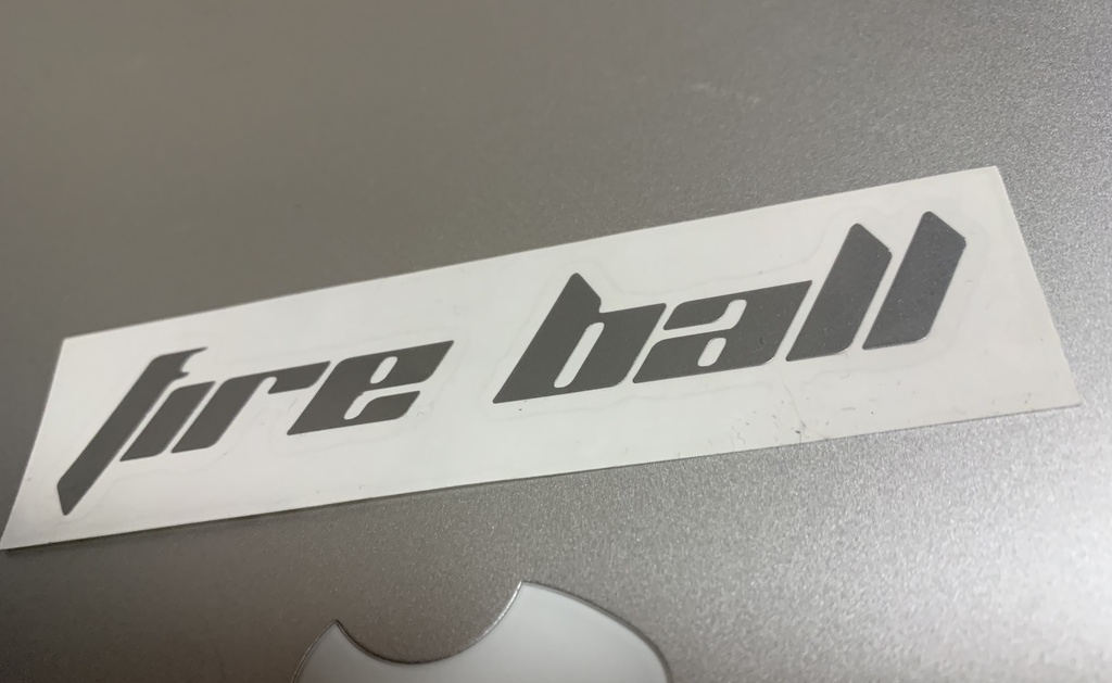 「Fireball」Sticker [シルバー]
