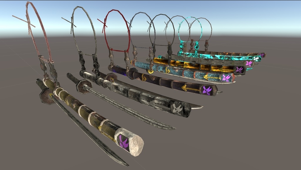 半太刀拵の大脇差達
