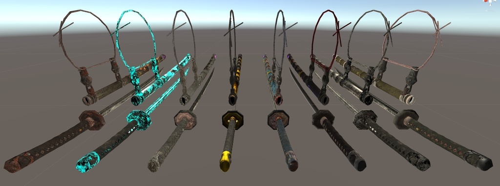 半太刀拵の大脇差達