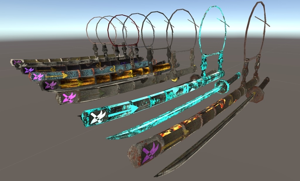 半太刀拵の大脇差達