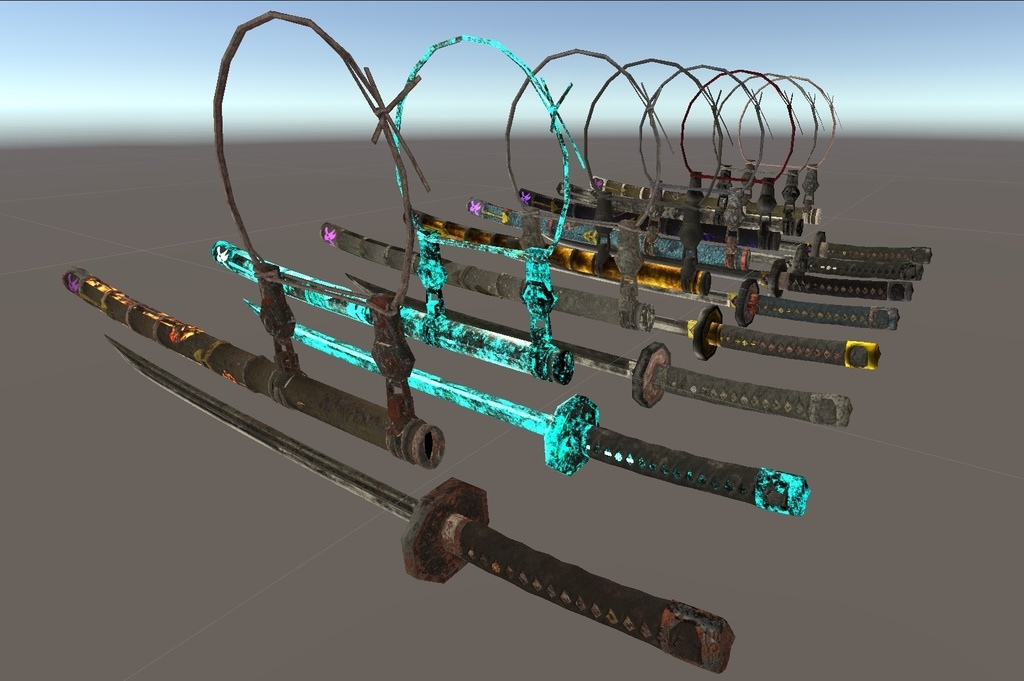 半太刀拵の大脇差達