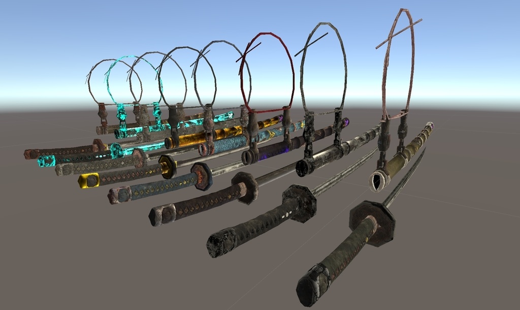 半太刀拵の大脇差達