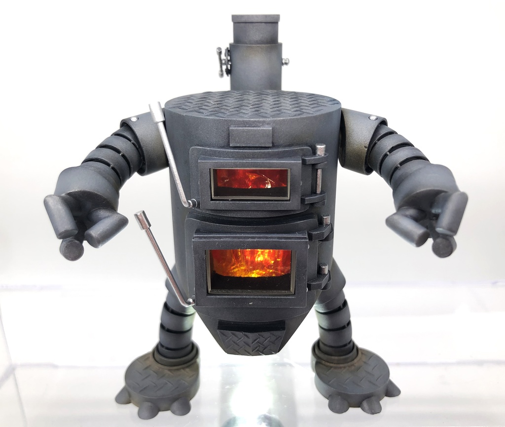 小磯鉄工 ロボット型薪ストーブ