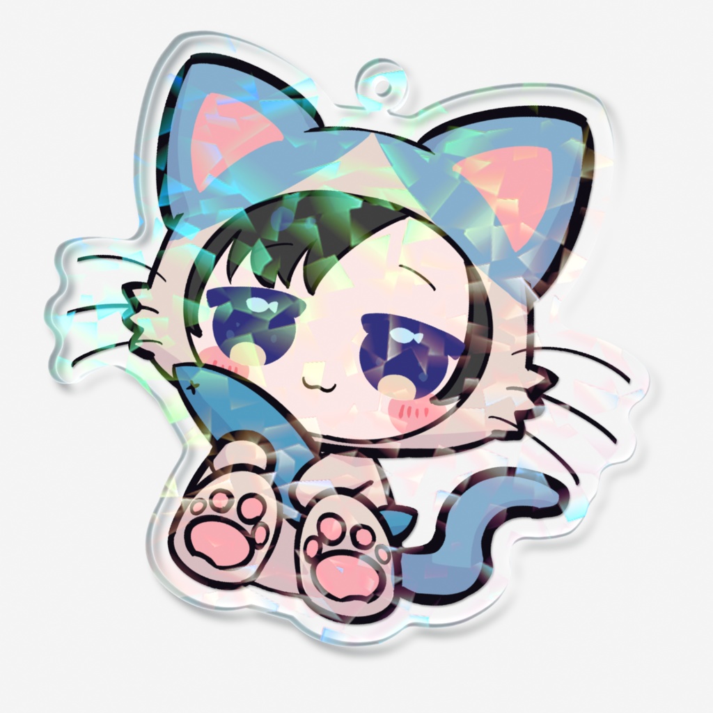 ホログラムアクキー(猫)