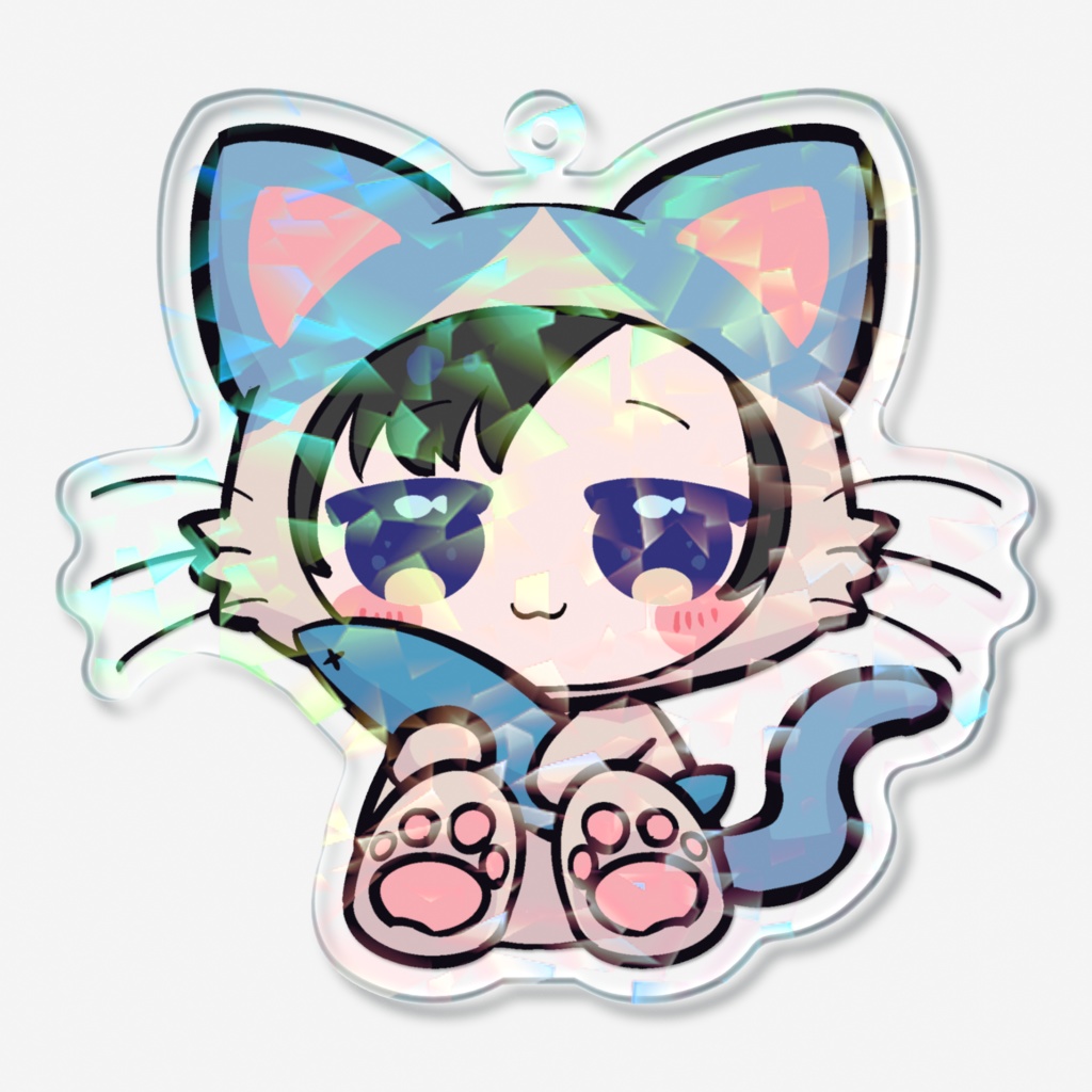 ホログラムアクキー(猫)