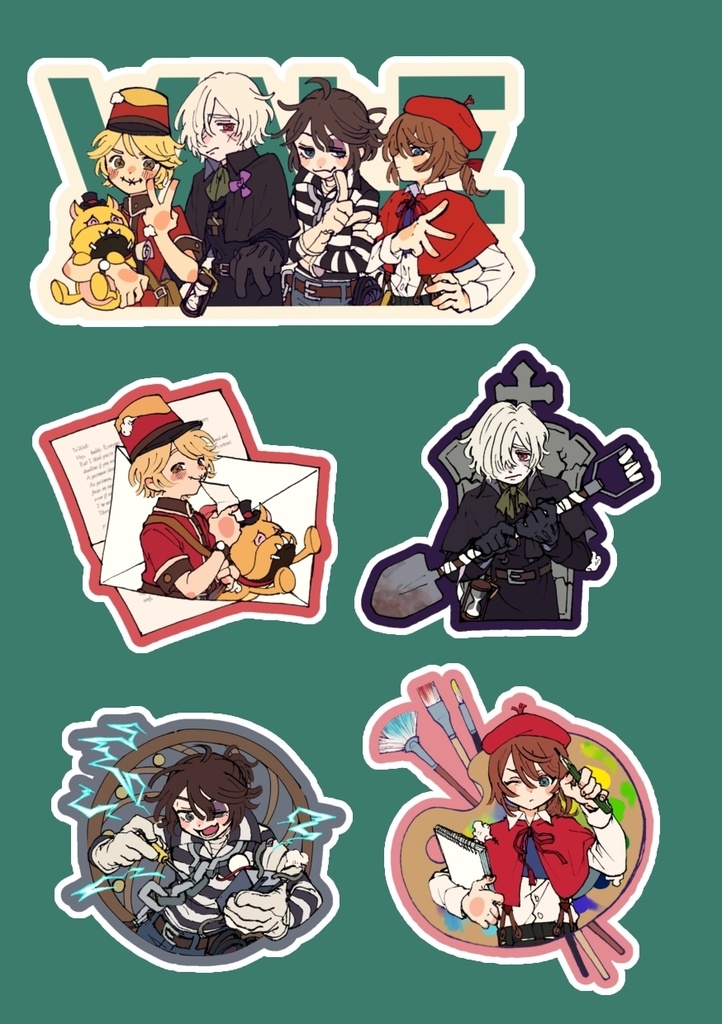 VALEステッカーセット(5枚入り)