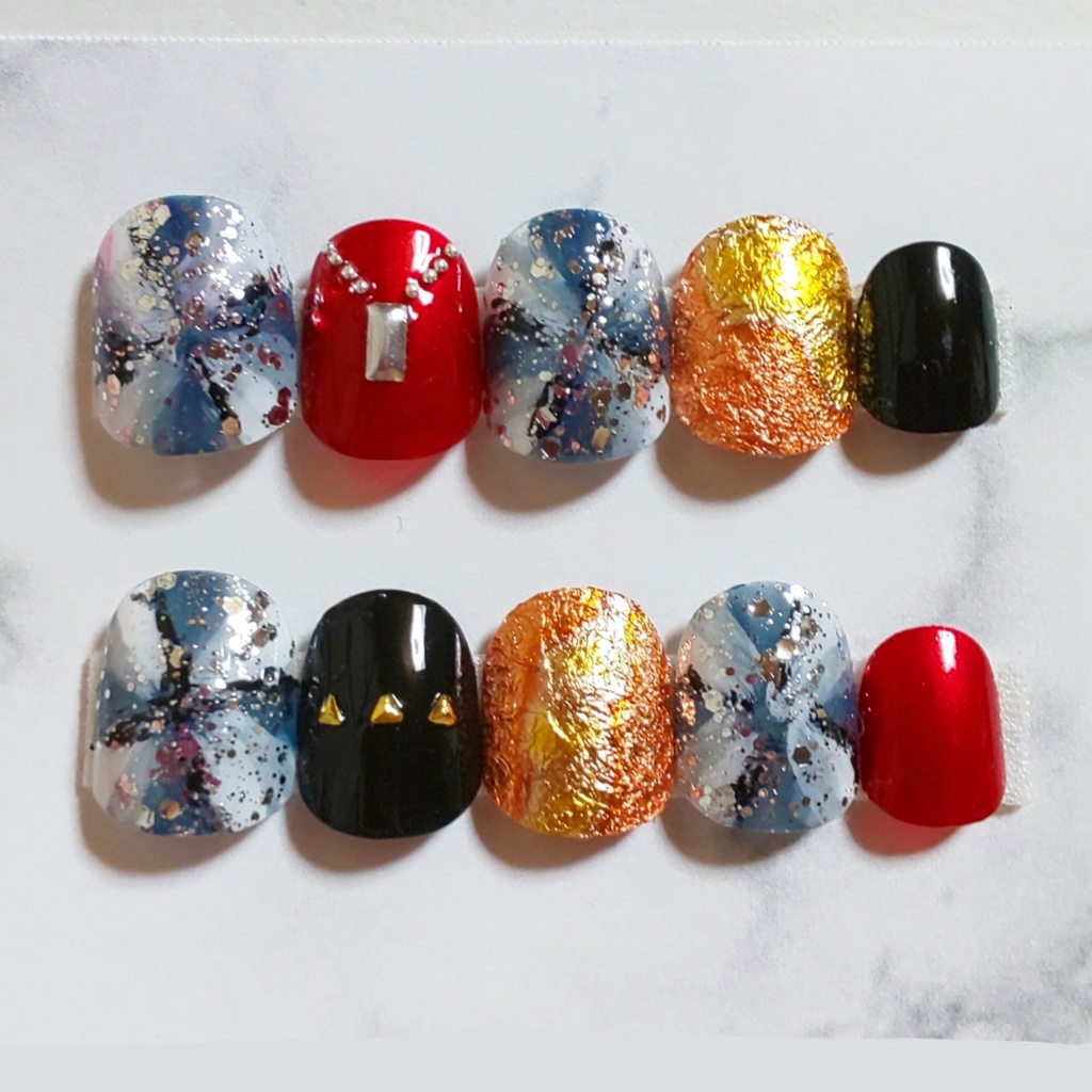 【ヒプマイ】毒島メイソン理鶯イメージネイル(ちびつめ)