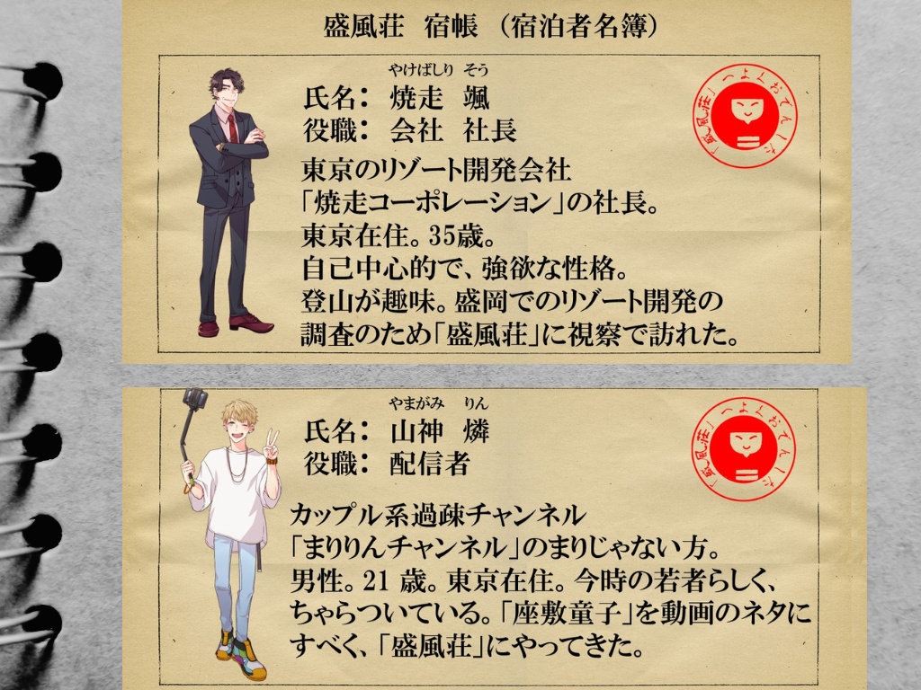 マーダーミステリー「盛風荘の殺人」