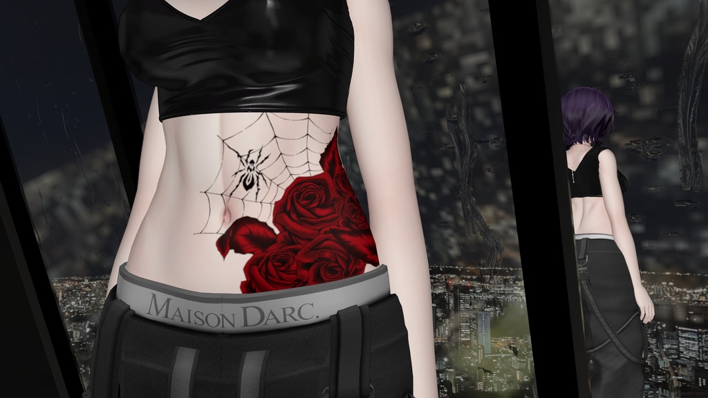 薔薇と蜘蛛のtatoo