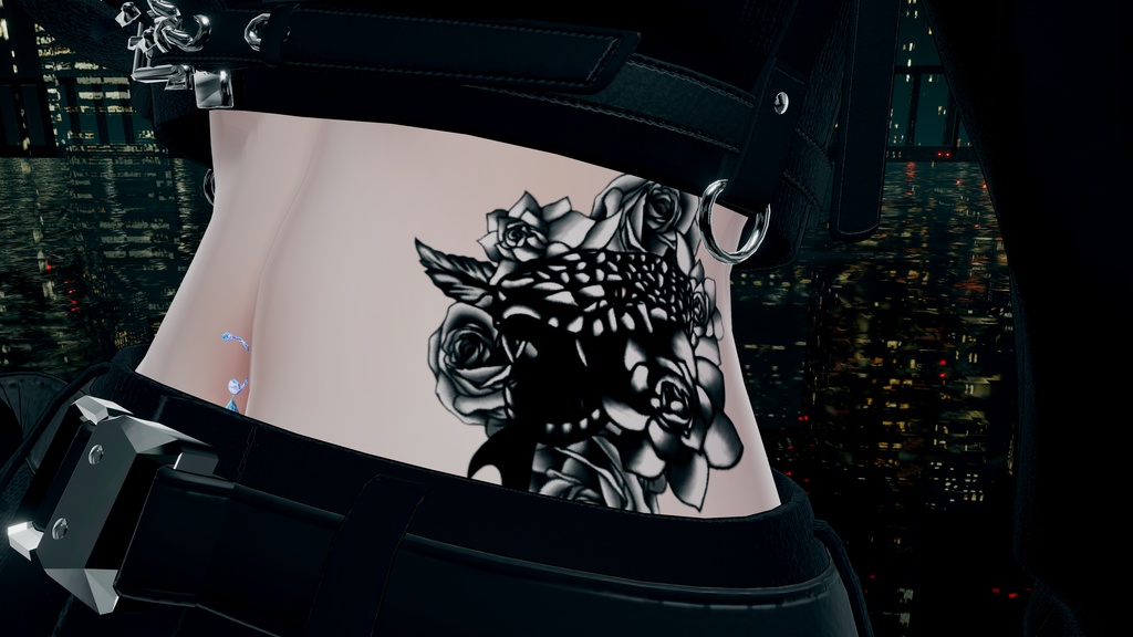 蛇と花のTatoo