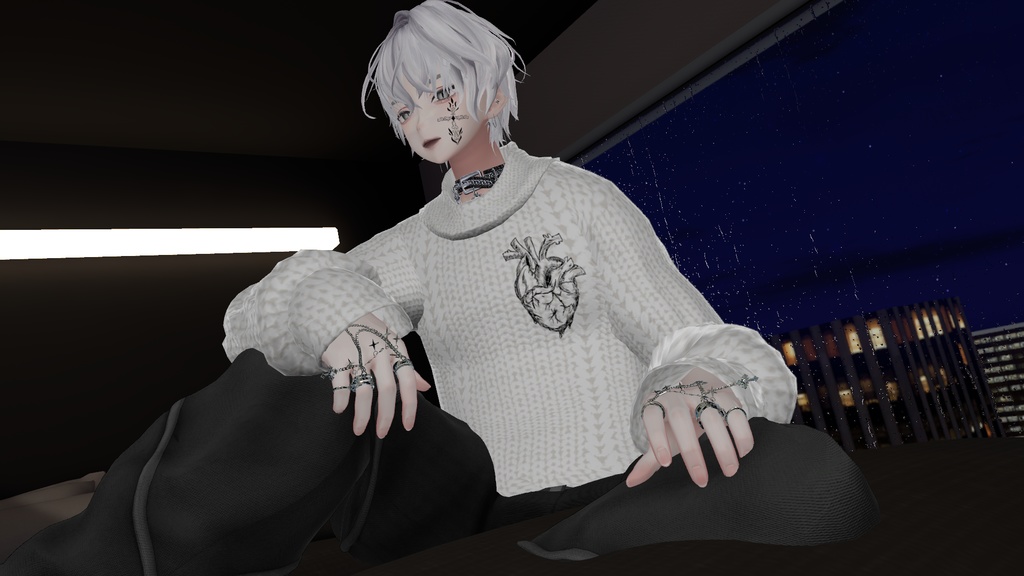 心臓tattoo(服ペイント)