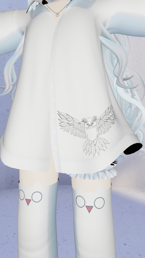 フクロウtattoo (服ペイント)