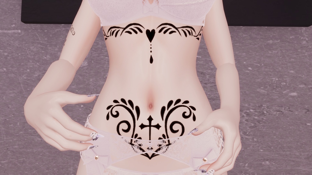 森羅専用　お腹tatoo