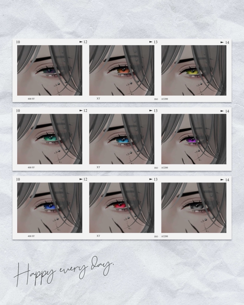 森羅、怜、班霞対応 eye texture