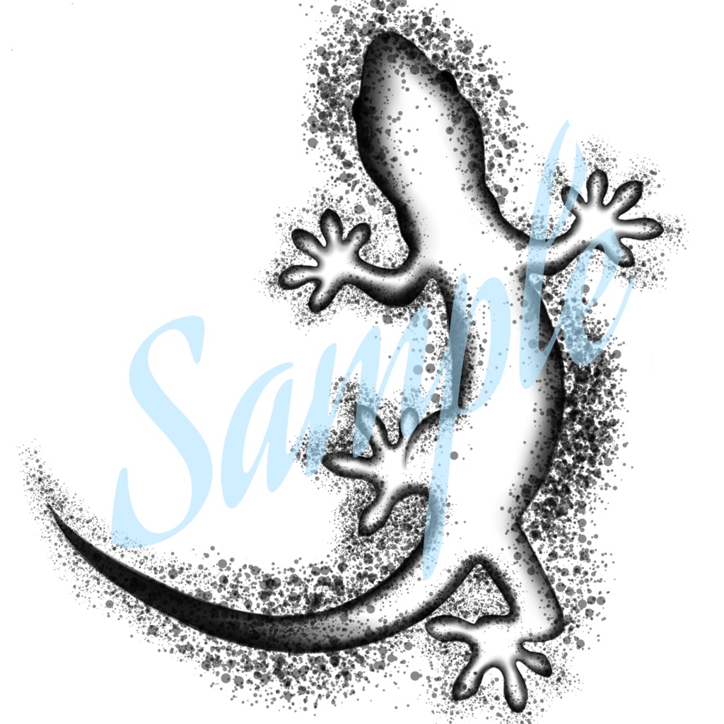 ヤモリと薔薇 tattoo