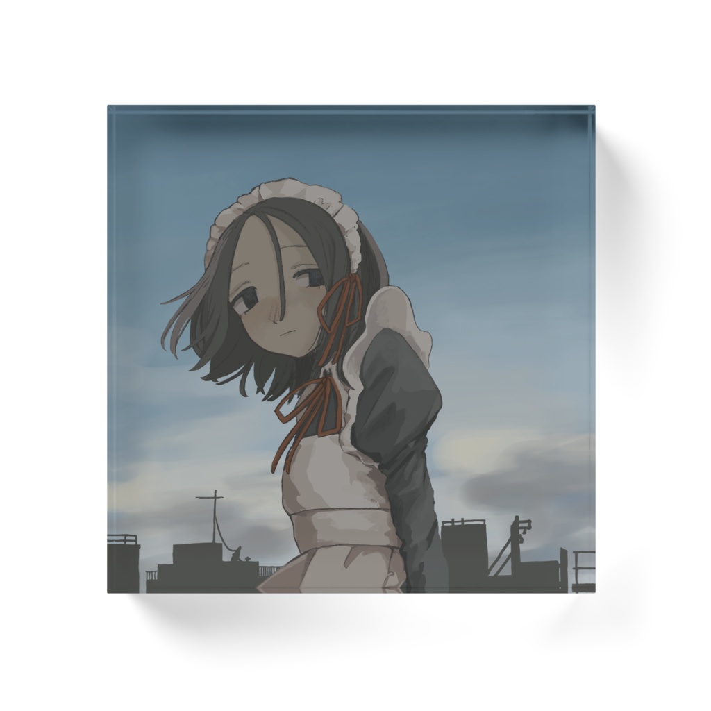 メイド1のアクリルブロック