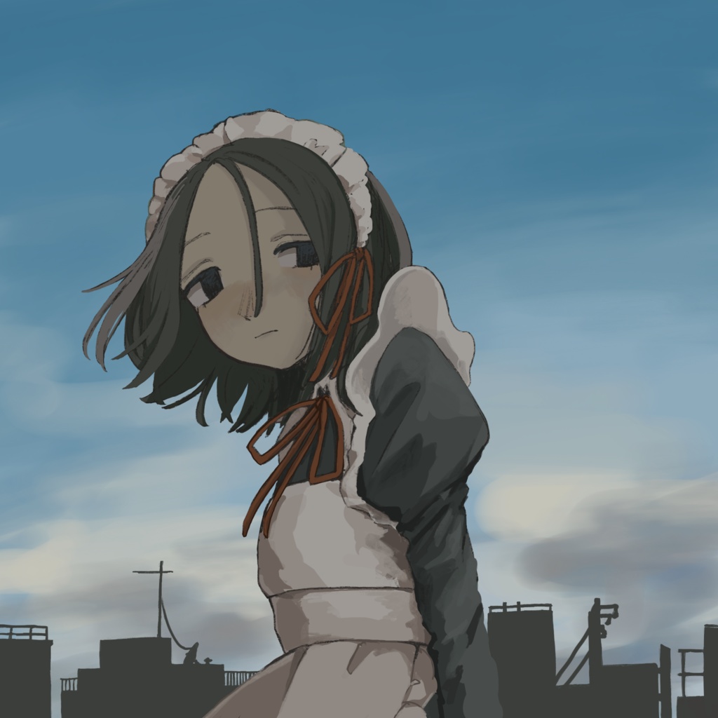 メイド1のアクリルブロック