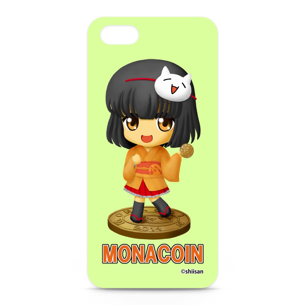 iPhone5/5sケース ねんどろいど風モナコインちゃん
