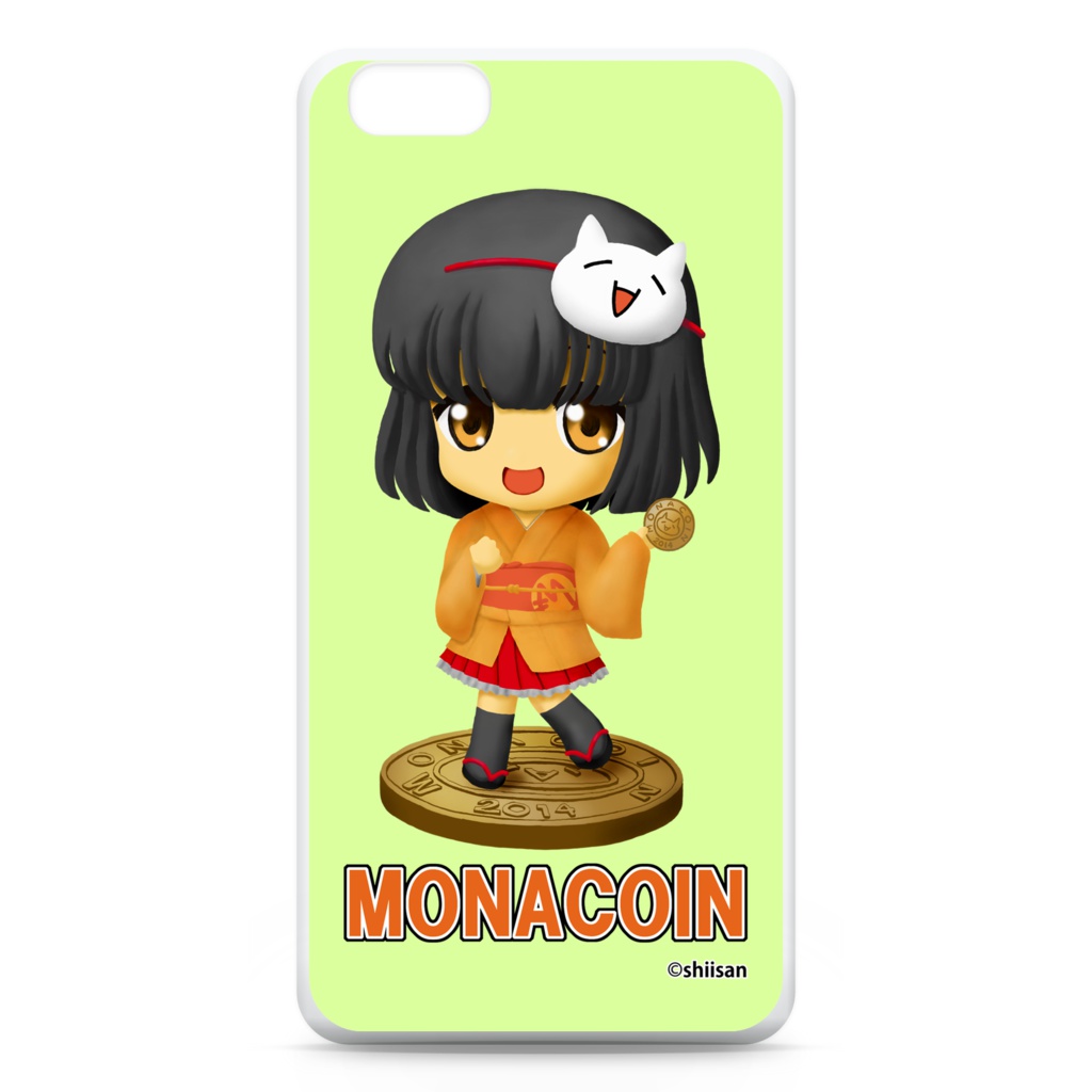 iPhone6 Plusケース ねんどろいど風モナコインちゃん
