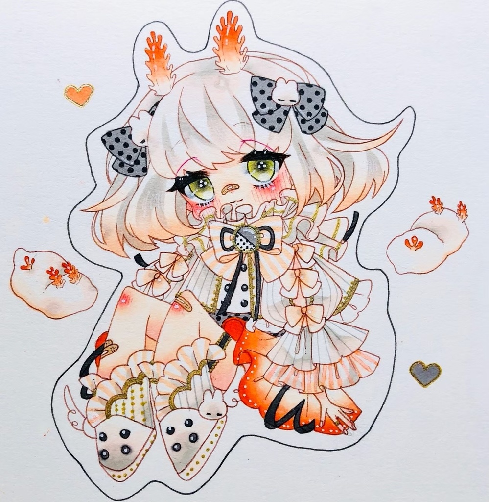 シロウサギウミウシちゃんアクキー