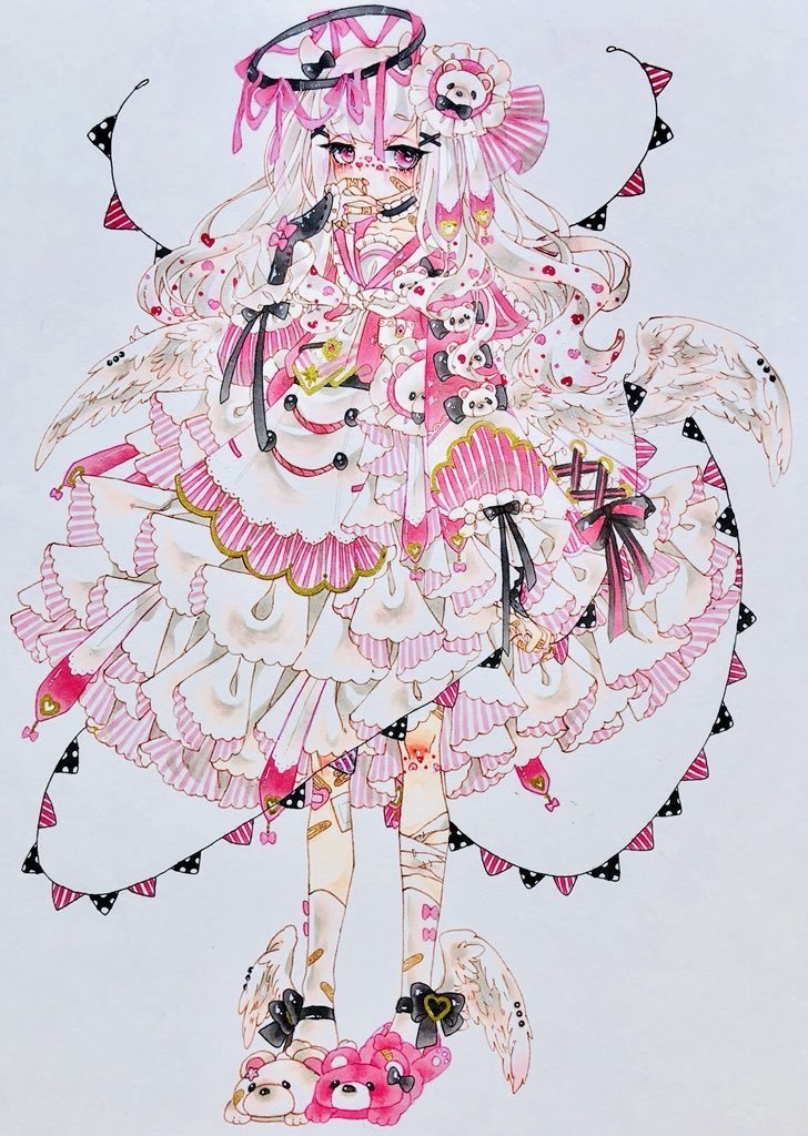 原画 ( 桃色セーラー天使 )