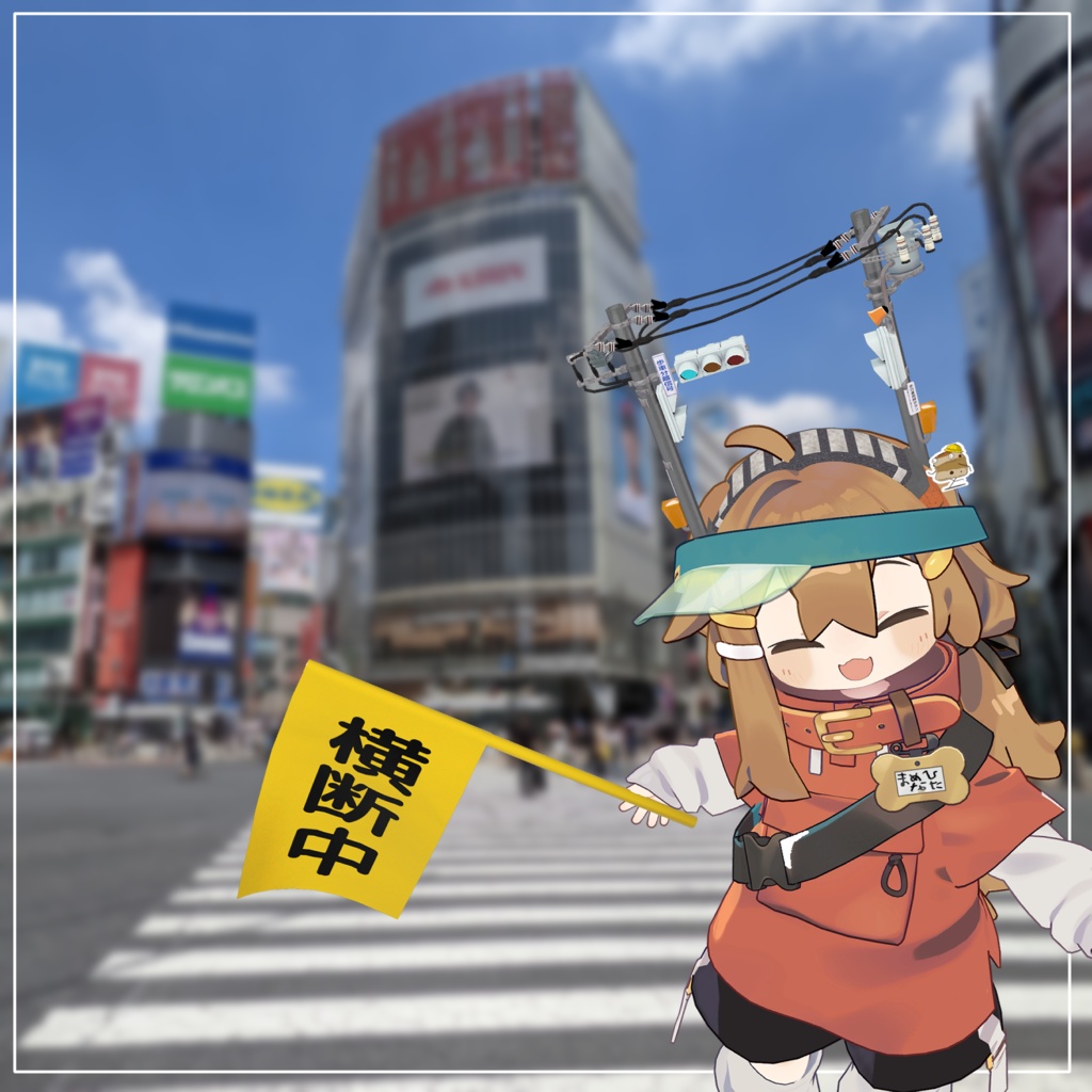 押しボタン式 信号カチューシャ【VRChat想定】