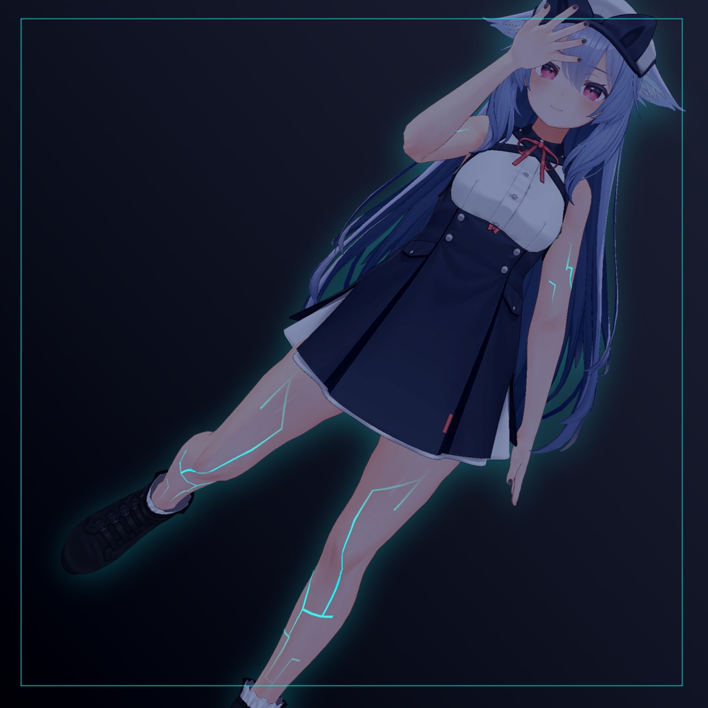 【4アバター対応】アニメーションエネルギーライン