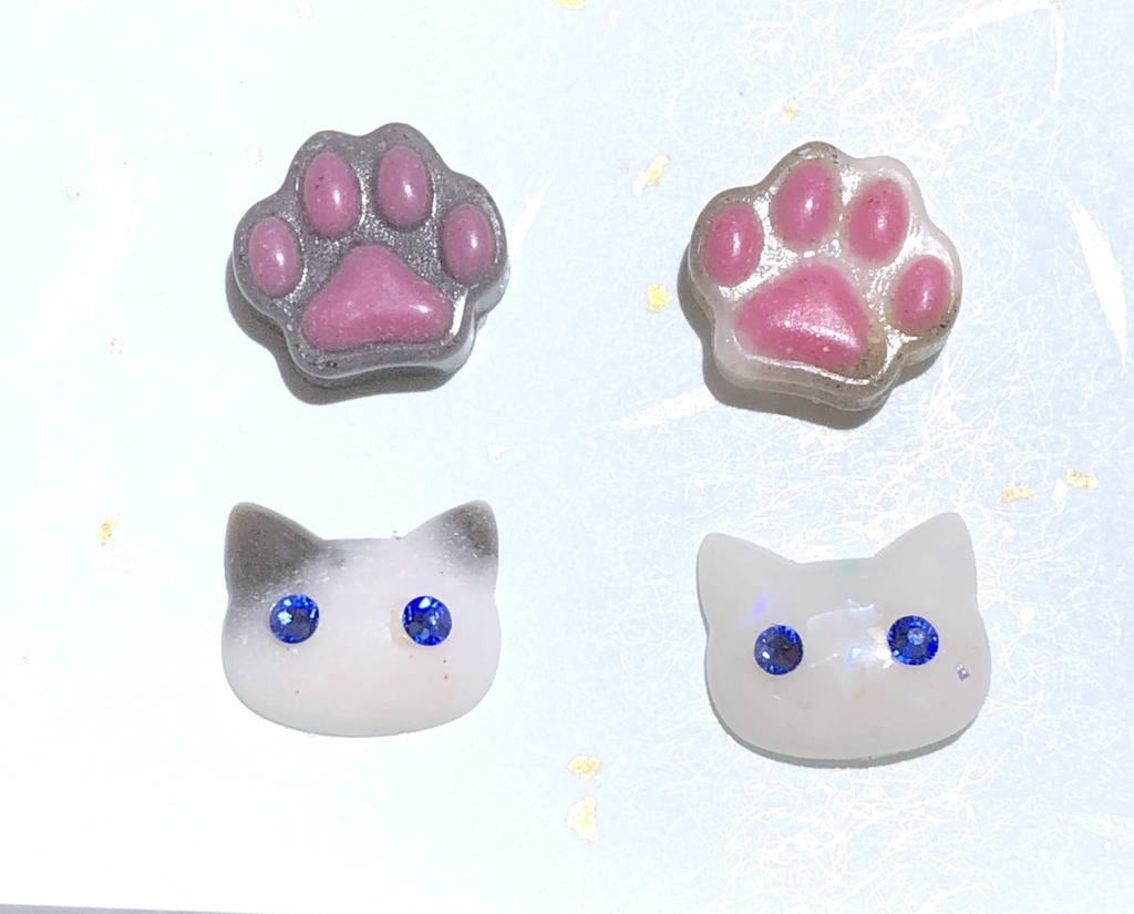 猫さんピアスセット