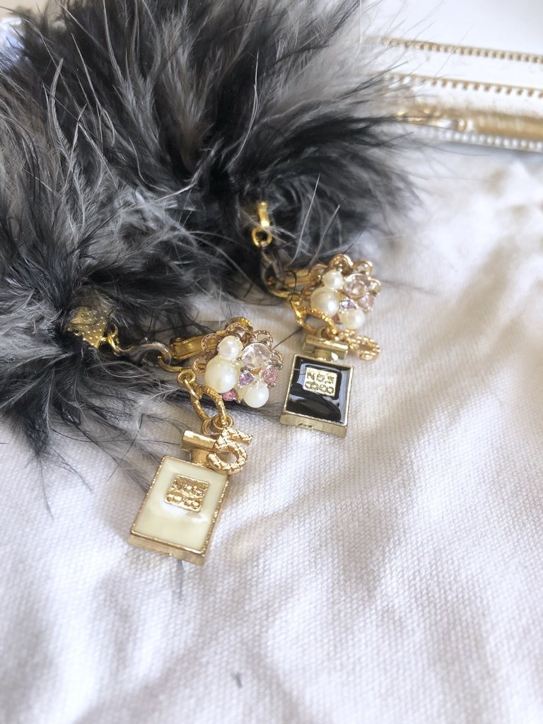 2way香水瓶No.5マラボファービジューイヤリング