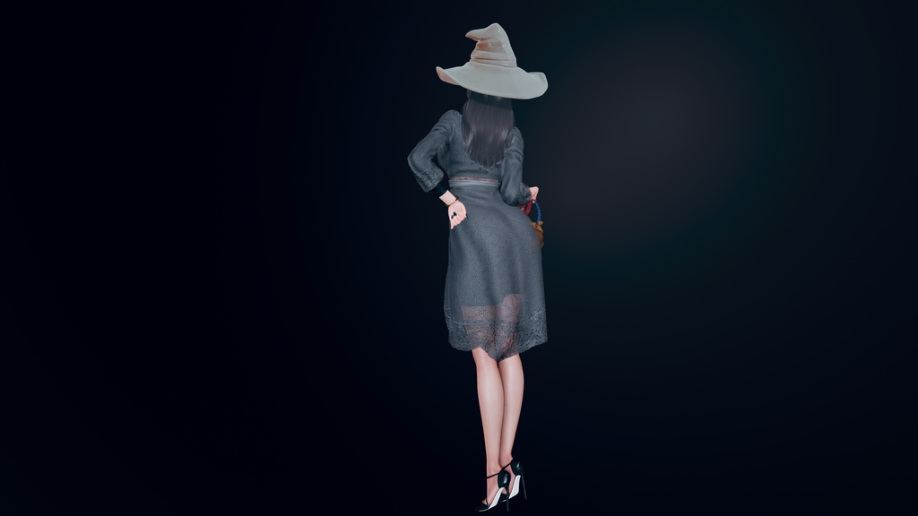 Karlene Halloween Witch (Honey Select 2/HS2/AI Character Card)