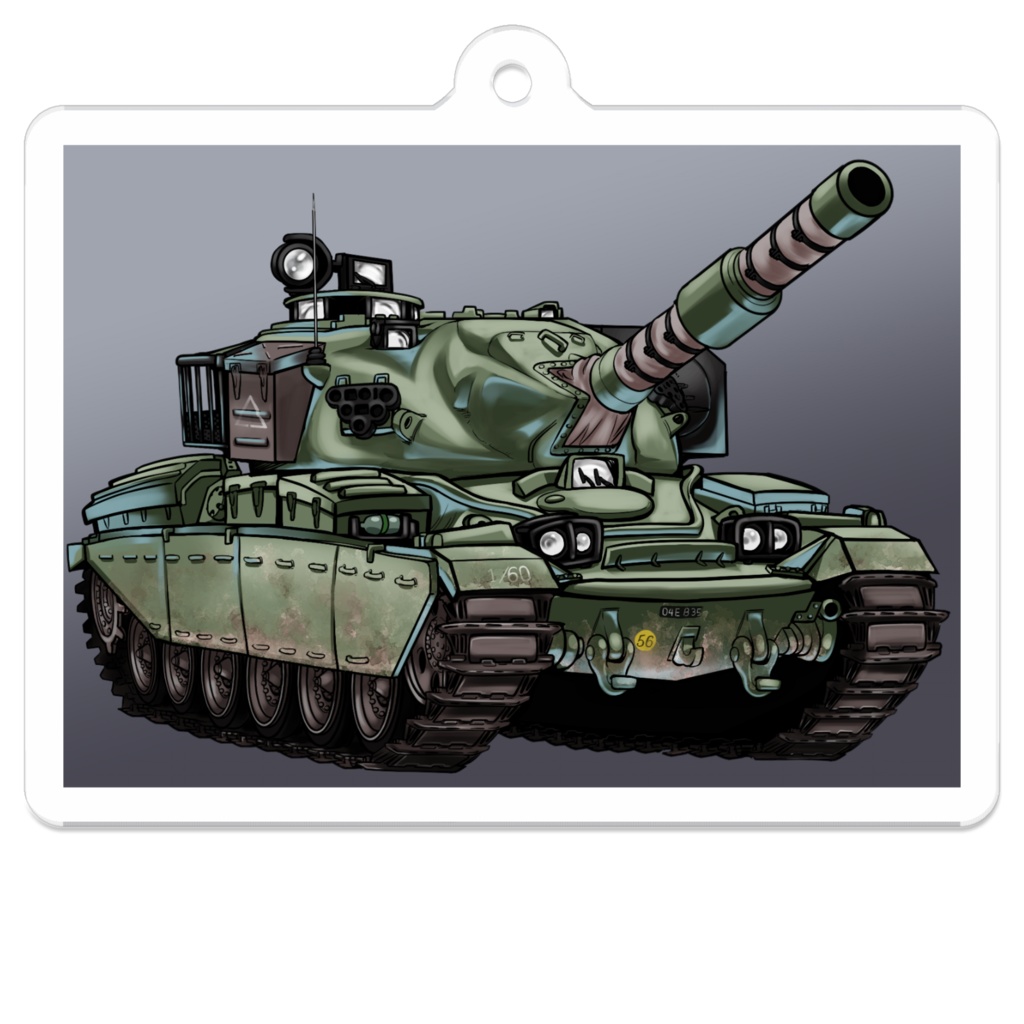 SD戦車　チーフテン　アクリルキーホルダー（コーティング）