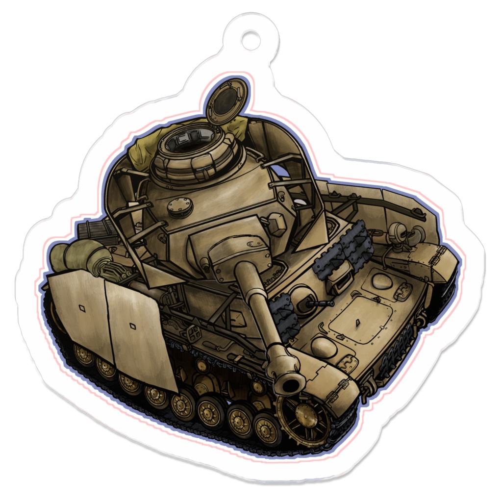 SD戦車 Ⅳ号戦車 アクリルキーホルダー