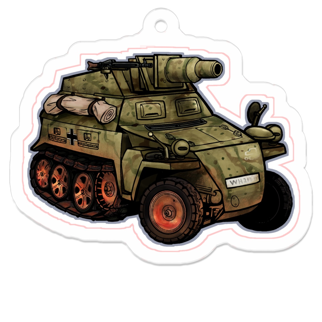 SD戦車 Sd.Kfz. 250/8 アクリルキーホルダー