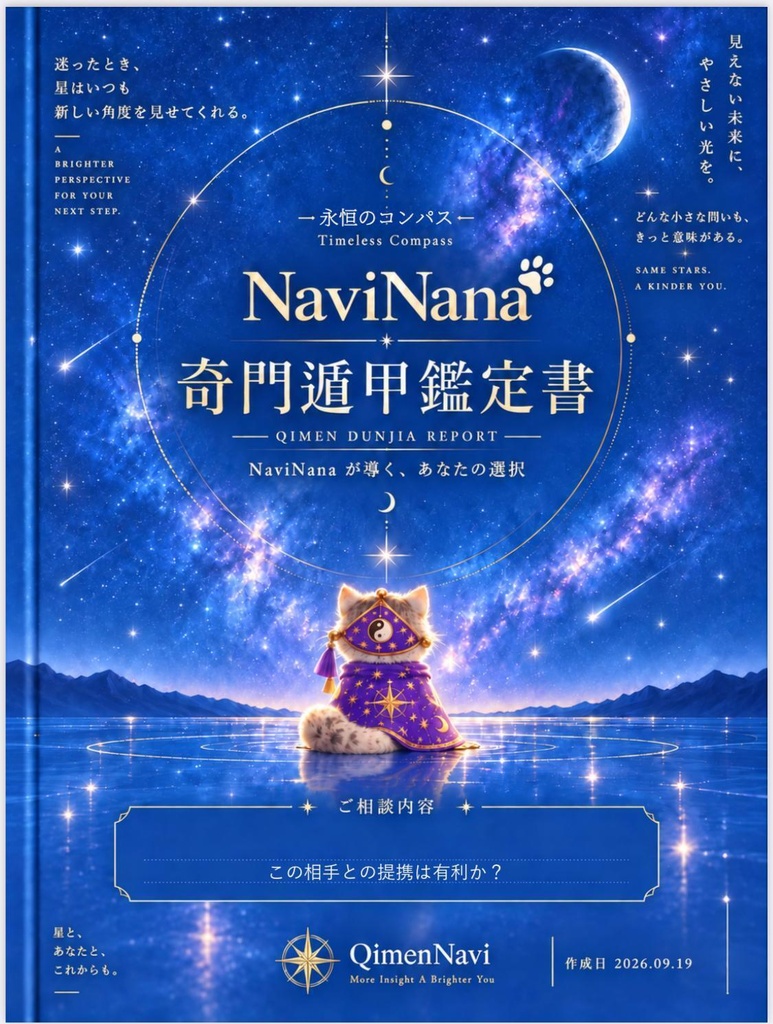 【奇門遁甲×AI占い】個別鑑定レポート|恋愛・仕事・金運・人間関係〈1問〉【日本語PDF/選べる2デザイン】