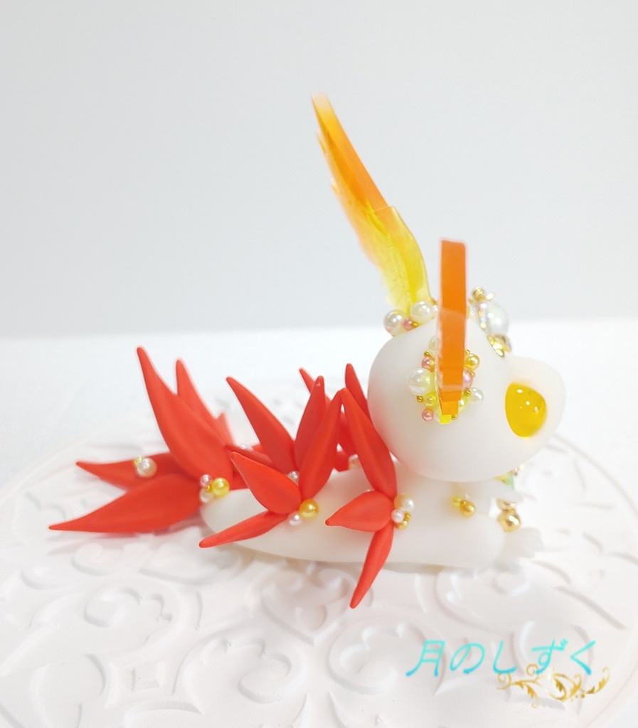 ③ 羽耳ドラゴン(白×オレンジ)