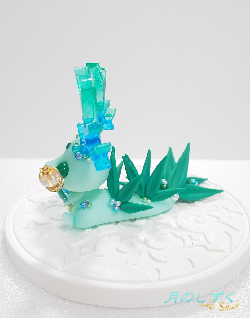 ㉕ 角ドラゴン(ライトブルー×エメラルド)