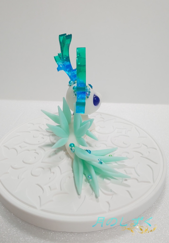 ㉞ 角ドラゴン(白×ライトブルー)水龍タイプ