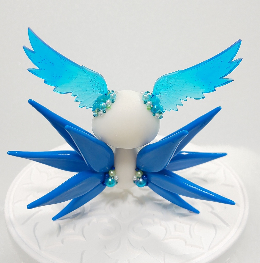 ㊱羽耳ドラゴン(仰向け)(ブルー)