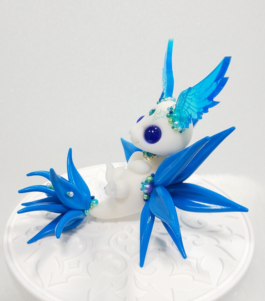 ㊱羽耳ドラゴン(仰向け)(ブルー)