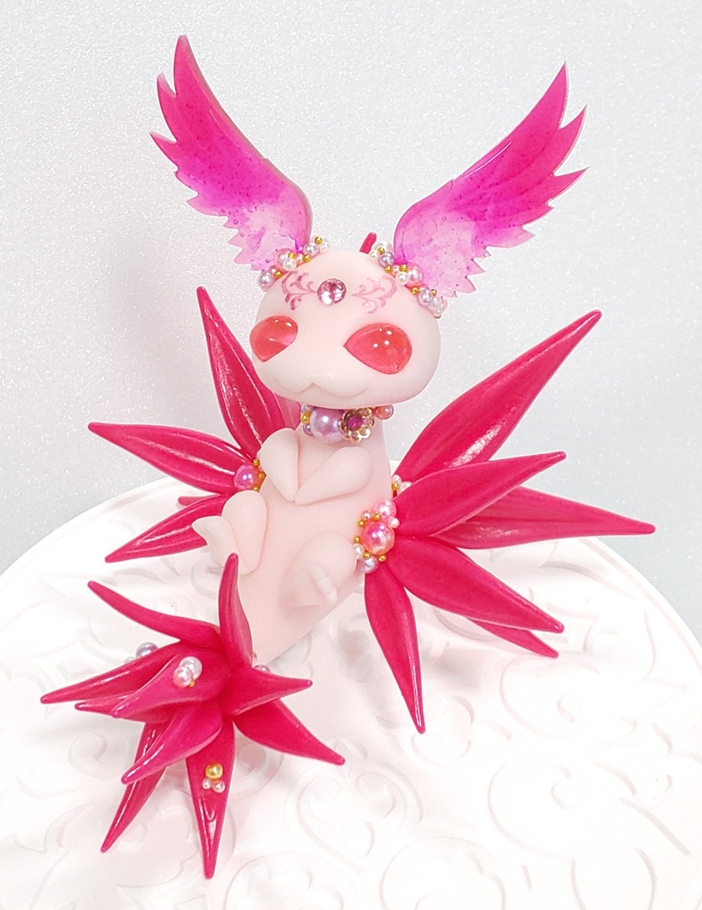 ㊳羽耳ドラゴン(仰向け)(ピンク)