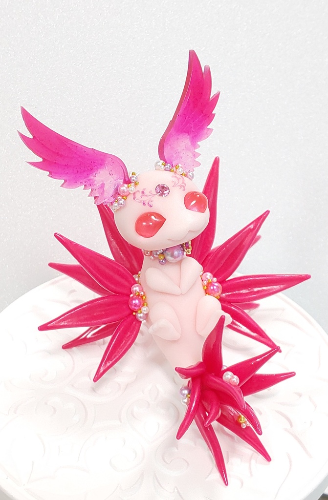 ㊳羽耳ドラゴン(仰向け)(ピンク)