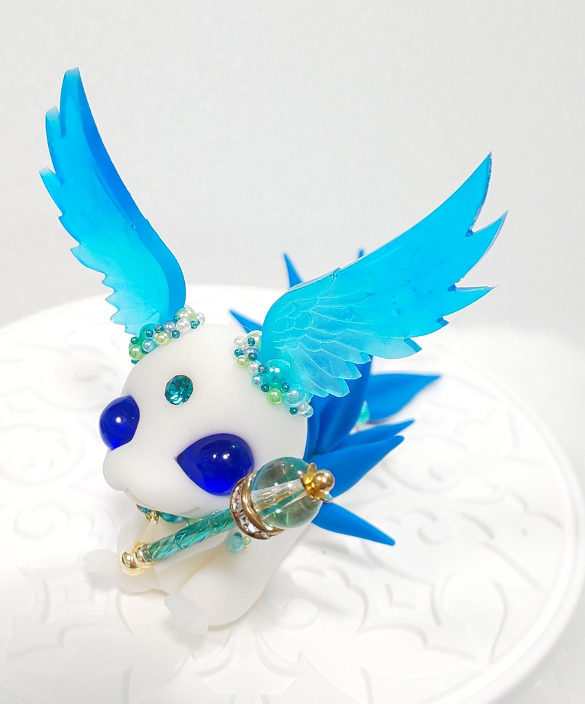 ㊽羽耳ドラゴン(ホワイト×ブルー)