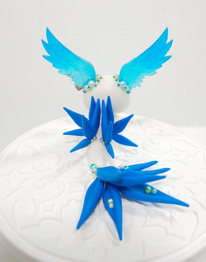 ㊽羽耳ドラゴン(ホワイト×ブルー)